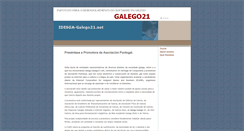 Desktop Screenshot of galego21.net